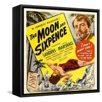 The Moon and Sixpence, Elena Verdugo, George Sanders on Window Card, 1942-null-Framed Stretched Canvas