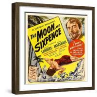 The Moon and Sixpence, Elena Verdugo, George Sanders on Window Card, 1942-null-Framed Photo