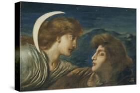 The Moon and Sleep-Simeon Solomon-Stretched Canvas