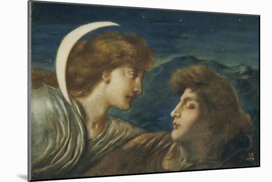 The Moon and Sleep-Simeon Solomon-Mounted Giclee Print