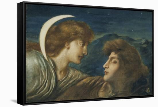 The Moon and Sleep-Simeon Solomon-Framed Stretched Canvas