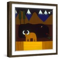 The Moon and the Bull-Cristina Rodriguez-Framed Premium Giclee Print