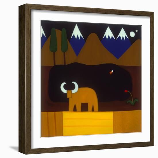 The Moon and the Bull-Cristina Rodriguez-Framed Premium Giclee Print