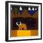 The Moon and the Bull-Cristina Rodriguez-Framed Premium Giclee Print