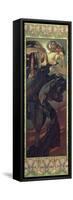 The Moon and the Stars: Evening Star, 1902-Alphonse Mucha-Framed Stretched Canvas