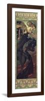 The Moon and the Stars: Evening Star, 1902-Alphonse Mucha-Framed Giclee Print