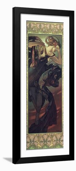 The Moon and the Stars: Evening Star, 1902-Alphonse Mucha-Framed Giclee Print