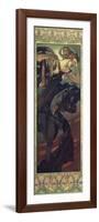 The Moon and the Stars: Evening Star, 1902-Alphonse Mucha-Framed Giclee Print