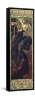 The Moon and the Stars: Evening Star, 1902-Alphonse Mucha-Framed Stretched Canvas