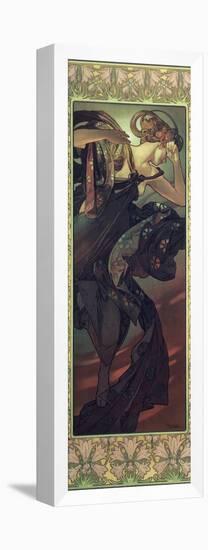 The Moon and the Stars: Evening Star, 1902-Alphonse Mucha-Framed Stretched Canvas