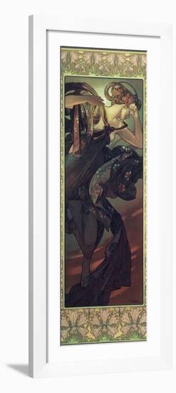 The Moon and the Stars: Evening Star, 1902-Alphonse Mucha-Framed Premium Giclee Print