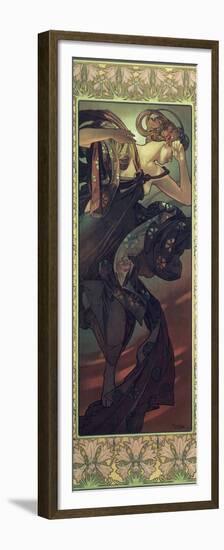 The Moon and the Stars: Evening Star, 1902-Alphonse Mucha-Framed Premium Giclee Print