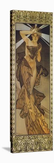 The Moon and the Stars: Morning Star, 1902 (Version B)-Alphonse Mucha-Stretched Canvas