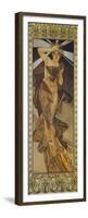 The Moon and the Stars: Morning Star, 1902 (Version B)-Alphonse Mucha-Framed Premium Giclee Print