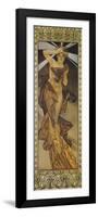 The Moon and the Stars: Morning Star, 1902 (Version B)-Alphonse Mucha-Framed Premium Giclee Print