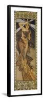 The Moon and the Stars: Morning Star, 1902 (Version B)-Alphonse Mucha-Framed Giclee Print