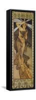 The Moon and the Stars: Morning Star, 1902 (Version B)-Alphonse Mucha-Framed Stretched Canvas