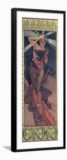 The Moon and the Stars: Morning Star, 1902-Alphonse Mucha-Framed Giclee Print