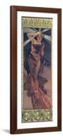 The Moon and the Stars: Morning Star, 1902-Alphonse Mucha-Framed Giclee Print