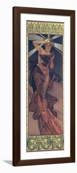 The Moon and the Stars: Morning Star, 1902-Alphonse Mucha-Framed Premium Giclee Print