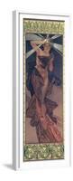 The Moon and the Stars: Morning Star, 1902-Alphonse Mucha-Framed Premium Giclee Print