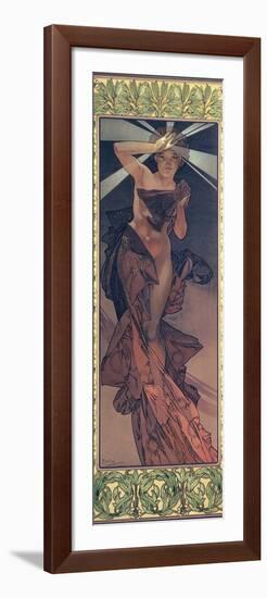 The Moon and the Stars: Morning Star, 1902-Alphonse Mucha-Framed Premium Giclee Print