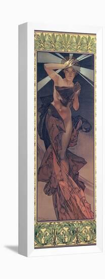 The Moon and the Stars: Morning Star, 1902-Alphonse Mucha-Framed Stretched Canvas