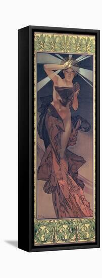 The Moon and the Stars: Morning Star, 1902-Alphonse Mucha-Framed Stretched Canvas