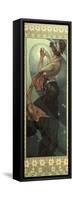 The Moon and the Stars: Pole Star, 1902-Alphonse Mucha-Framed Stretched Canvas