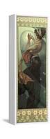 The Moon and the Stars: Pole Star, 1902-Alphonse Mucha-Framed Stretched Canvas