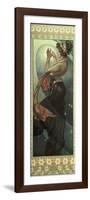 The Moon and the Stars: Pole Star, 1902-Alphonse Mucha-Framed Premium Giclee Print