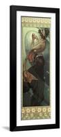 The Moon and the Stars: Pole Star, 1902-Alphonse Mucha-Framed Premium Giclee Print