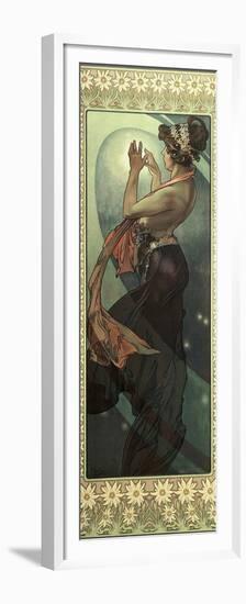 The Moon and the Stars: Pole Star, 1902-Alphonse Mucha-Framed Premium Giclee Print