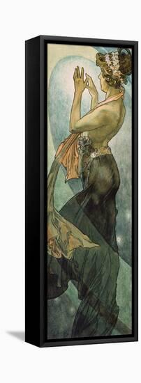The Moon and the Stars: Pole Star, 1902-Alphonse Mucha-Framed Stretched Canvas