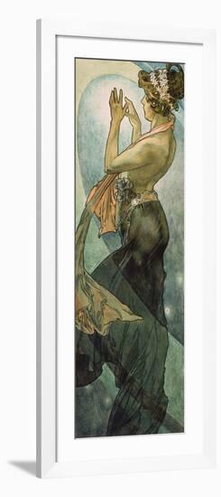 The Moon and the Stars: Pole Star, 1902-Alphonse Mucha-Framed Giclee Print