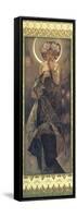 The Moon and the Stars: The Moon, 1902-Alphonse Mucha-Framed Stretched Canvas