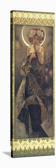 The Moon and the Stars: The Moon, 1902-Alphonse Mucha-Stretched Canvas