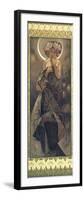 The Moon and the Stars: The Moon, 1902-Alphonse Mucha-Framed Premium Giclee Print