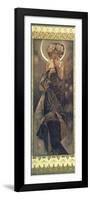 The Moon and the Stars: The Moon, 1902-Alphonse Mucha-Framed Premium Giclee Print