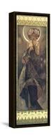 The Moon and the Stars: The Moon, 1902-Alphonse Mucha-Framed Stretched Canvas