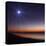 The Moon and Venus at Twilight from the Beach of Pinamar, Argentina-Stocktrek Images-Stretched Canvas