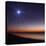The Moon and Venus at Twilight from the Beach of Pinamar, Argentina-Stocktrek Images-Stretched Canvas