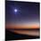 The Moon and Venus at Twilight from the Beach of Pinamar, Argentina-Stocktrek Images-Mounted Art Print