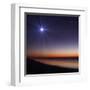 The Moon and Venus at Twilight from the Beach of Pinamar, Argentina-Stocktrek Images-Framed Art Print