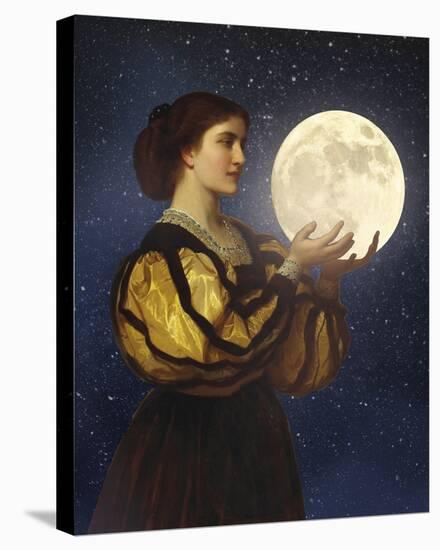 The Moon In Her Hands-Eccentric Accents-Stretched Canvas