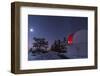 The Moon Lights up the Observatory Containing the Schulman Telescope on Mount Lemmon during their S-John A Davis-Framed Photographic Print