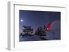 The Moon Lights up the Observatory Containing the Schulman Telescope on Mount Lemmon during their S-John A Davis-Framed Photographic Print