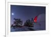 The Moon Lights up the Observatory Containing the Schulman Telescope on Mount Lemmon during their S-John A Davis-Framed Photographic Print