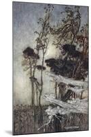 ..The Moon, Like to a Silver Bow New-Bent in Heaven-Arthur Rackham-Mounted Giclee Print