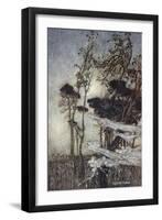 ..The Moon, Like to a Silver Bow New-Bent in Heaven-Arthur Rackham-Framed Giclee Print
